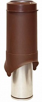Выход канализации Krovent Pipe VT 125/100is/700 коричневый (RAL 8017)